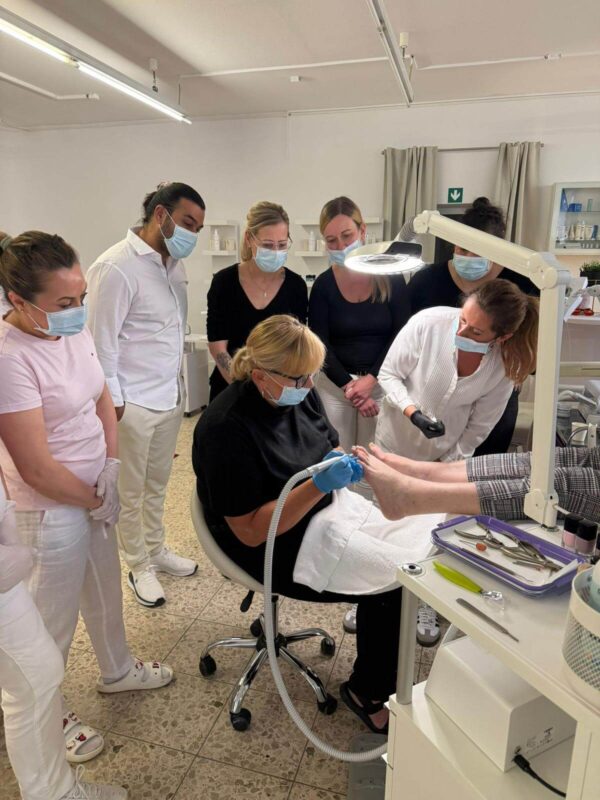 Fusspflege Ausbildung Team Fotoshooting
