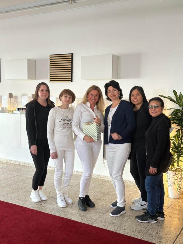 Fusspflege Ausbildung Team Fotoshooting
